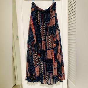 Colorful Patchwork Maxi Skirt